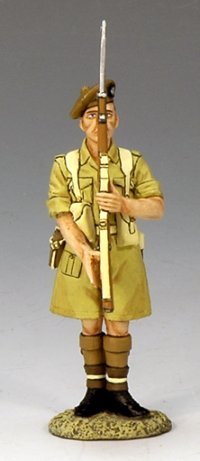 Presenting Arms Scottish Soldier