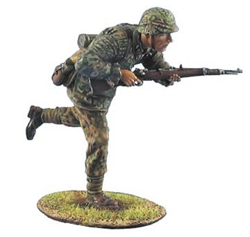 Waffen-SS Panzer Grenadier Running with Rifle