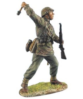 Waffen-SS Panzer Grenadier Throwing Grenade