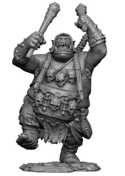 Orc Marauder Plogger Orc Drummer - Resin Kit