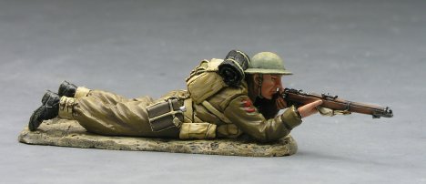 British Lying Firing Rifleman