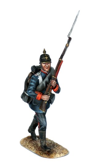 Prussian Infantry Advancing Raised Arms