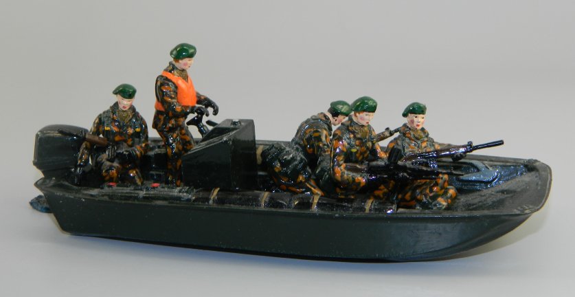 Royal Marines Rigid Raider Boat and Crew