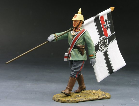 Officer with Flag