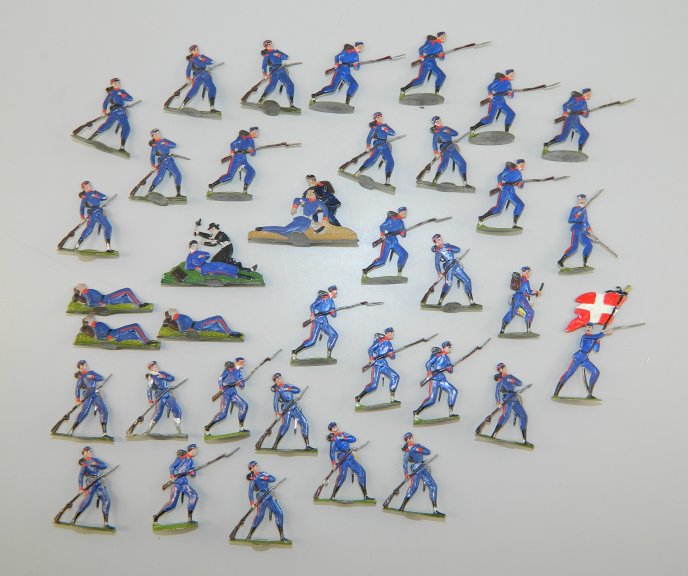 Danish Foot Guards Charging, 1870