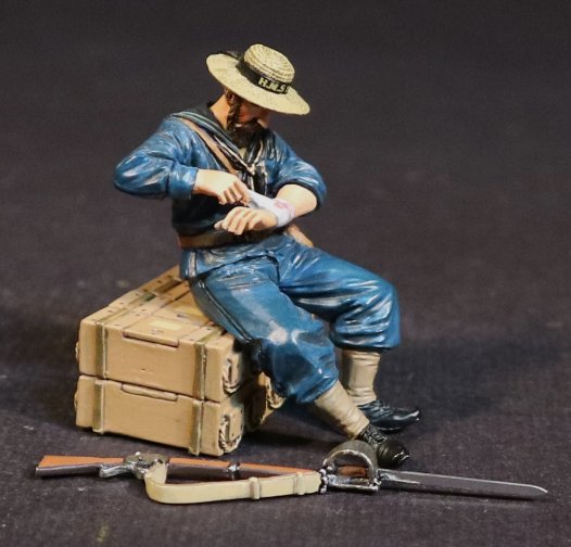 British Naval Brigade Bandaging Hand, H.M.S. Shah