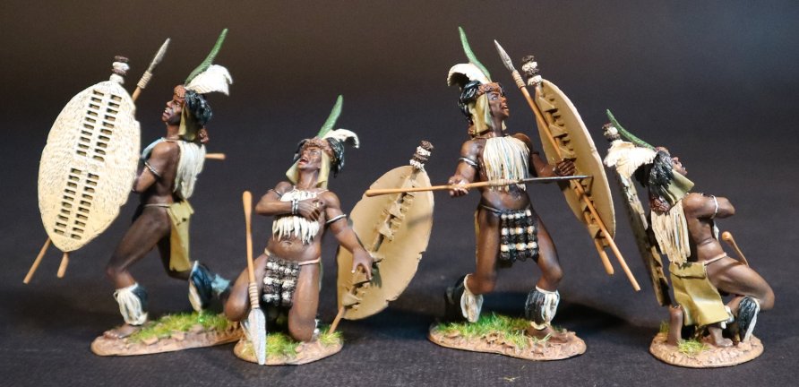Four Zulu Warriors, uThulwana Regiment