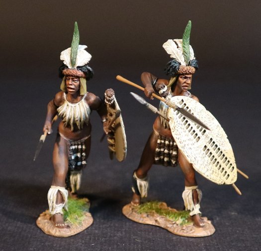 Two Zulu Warriors, uThulwana Regiment