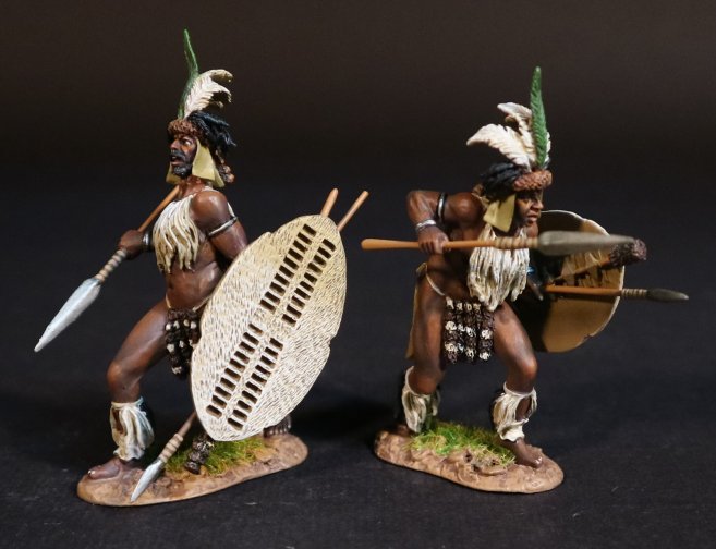 Two Zulu Warriors, uThulwana Regiment