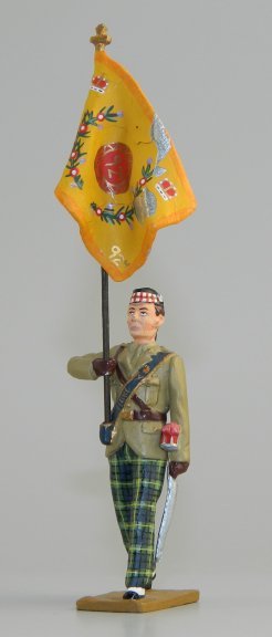 Gordon Highlander Marching Flagbearer