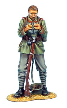 German Standing with Gas Mask - 62nd Infantry Division