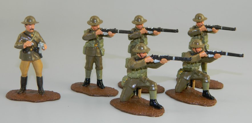 British Patrol Returns Fire - WWI