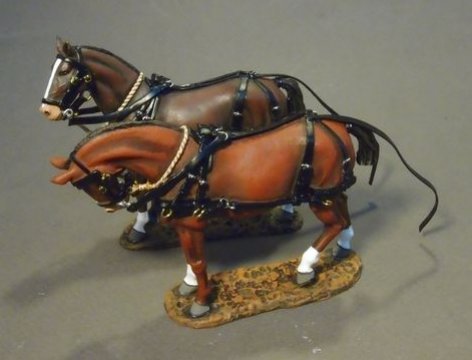 Supply Wagon Horses