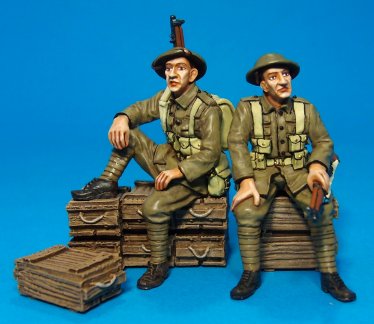Two Tommies Waiting - Battle of Amiens, 58th 2/1st London Division