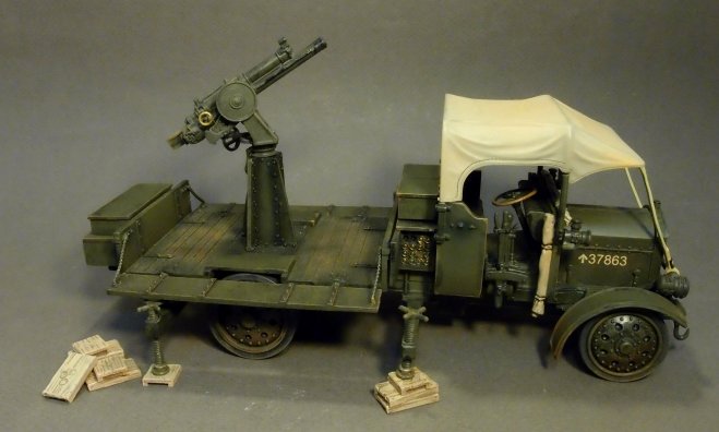 Thorneycroft Truck with Anti-Aircraft Gun