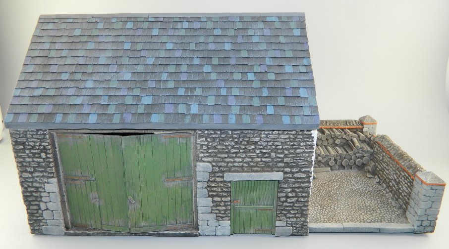 Damaged Normandy Barn with Interior
