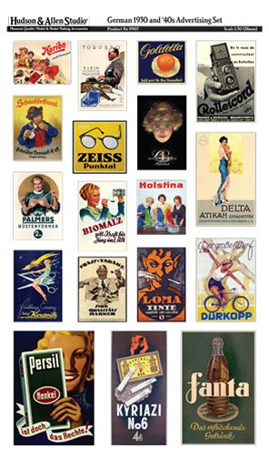 German 1930 - 40s Advertising Set