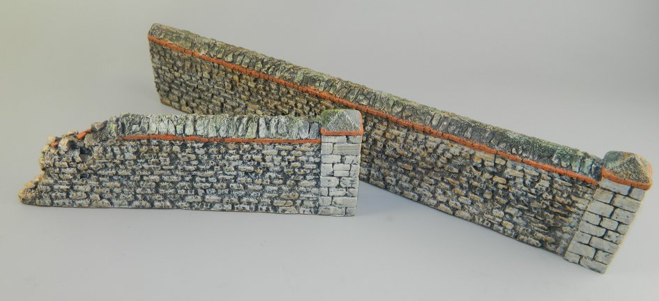 Stone Wall with Damaged Section
