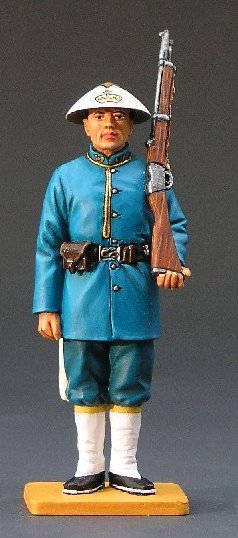 Policeman with Martini Henry Carbine Standing on Guard Duty  - Gloss