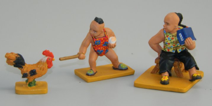 Street Kids with Chicken