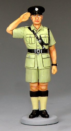 RHKP Saluting Inspector At Attention
