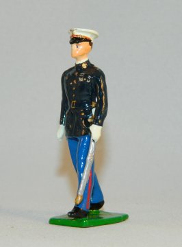 USMC Officer in Dress Blues - 2nd Lieutenant
