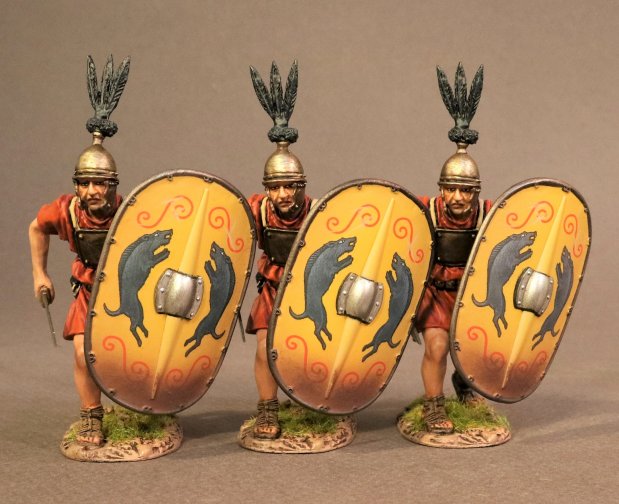 Three Hastati with Yellow Shields, The Roman Army of the Mid-Republic