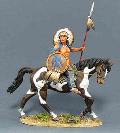 Sioux Warrior on Horse