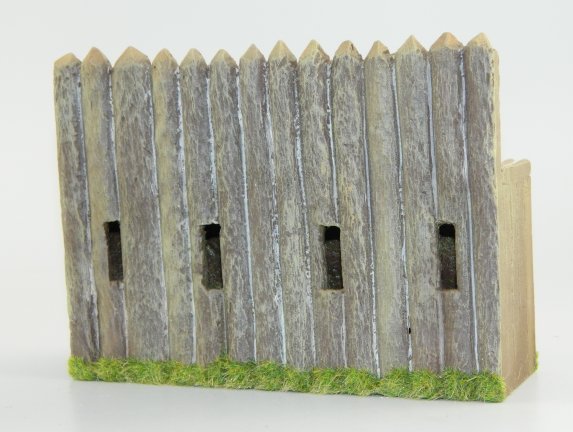 American Log Fort Stockade Wall - Firing Platform