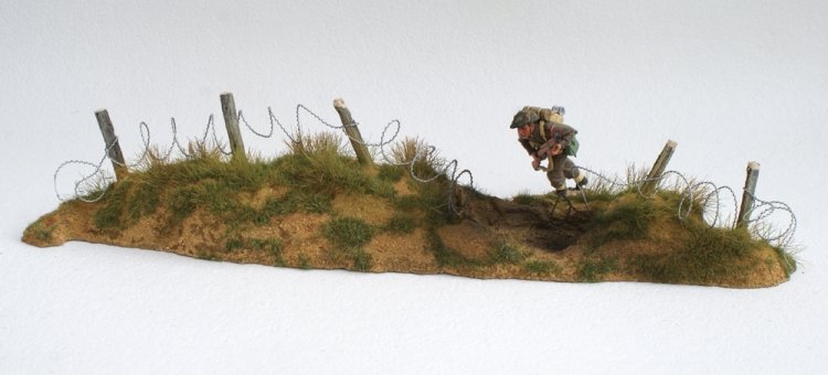 Long Dune with Barbed Wire