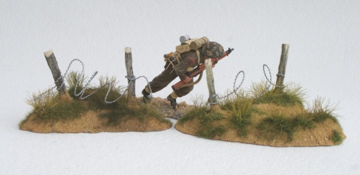 Pair Of Small Dunes with Barbed Wire