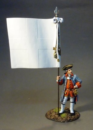 Officer with Colonel's Colour, French Infantry, Regiment de Bearn