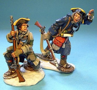 Battle On Snowshoes 1758, French Officers Ensign Durantaye and Cadet Richelieu