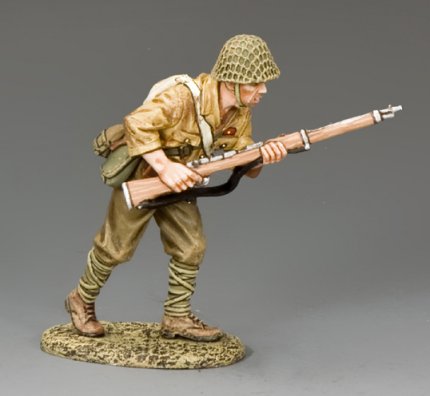 Advancing Japanese Soldier