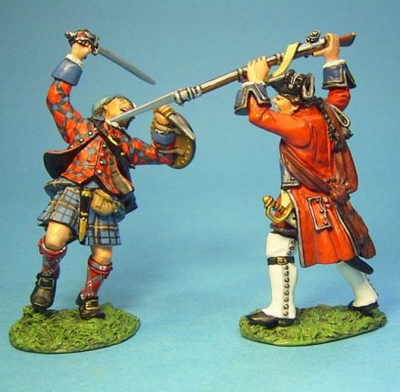 Officer and Wounded Highlander