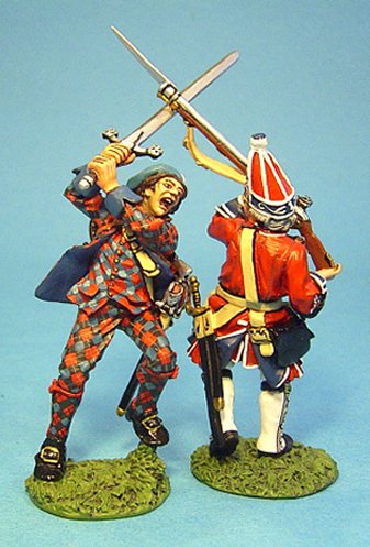 Highlander with Two-handed Sword and Grenadier