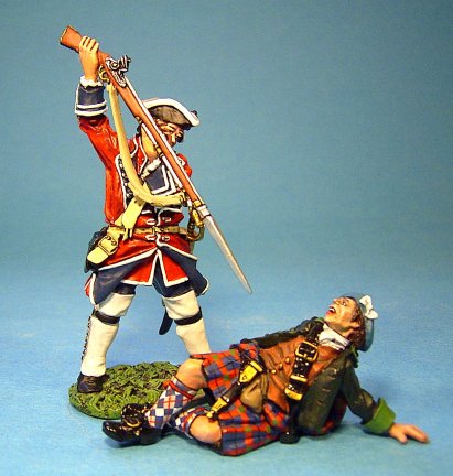 Wounded Highlander and Line Infantry