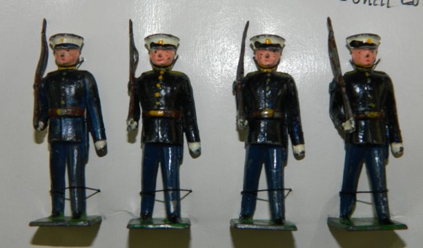 US Marines Marching at Right Shoulder Arms