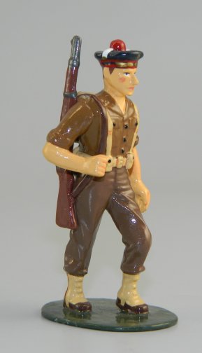 Marching French Foreign Legion Soldier