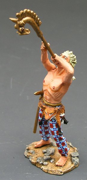 Standing Warrior with Sword and Shield - Bare Chest