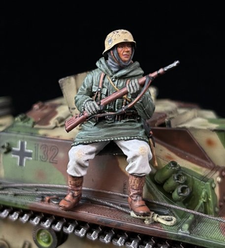 Stug III Assault Gun Tank Rider Rifleman A