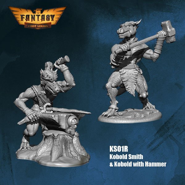 Kobold Smith and Kobold with Hammer