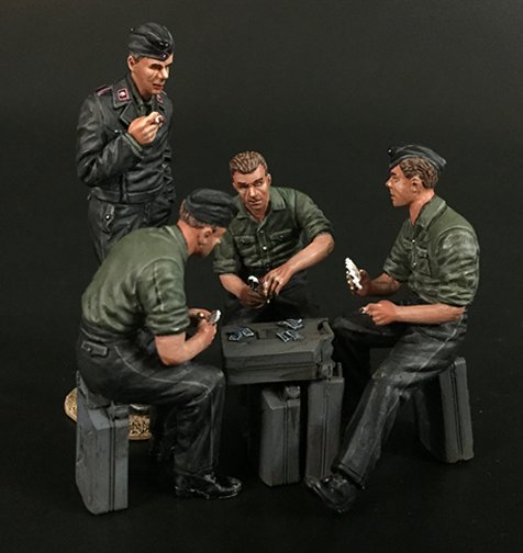 Wehrmacht Tank Crew Playing the Cards