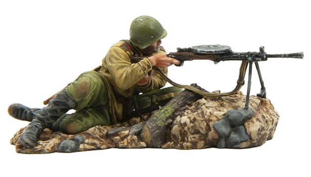 Russian Firing Degtyaryov MG