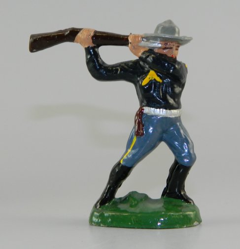 Cavalry Soldier Clubbing with Rifle