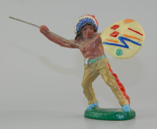 Indian Chief with Spear & Shield