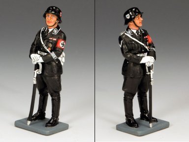 Standing-At-Ease SS Officer with Sword