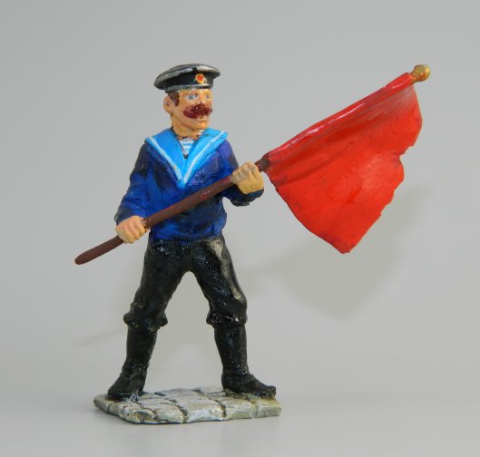 Russian Sailor with Flag