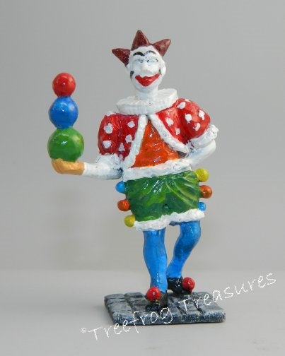 Victorian Clown with Flowers