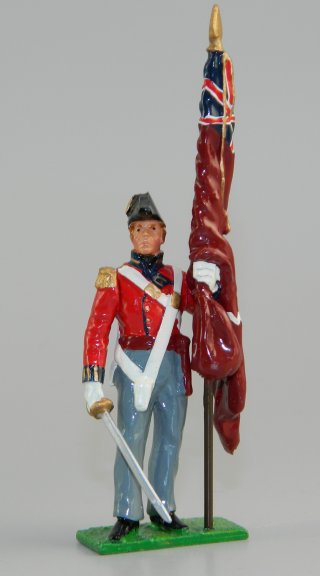 Guards Officer w/Regimental Color